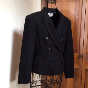 Vintage Emanuel Ungaro Jacket, Size 8P, Black